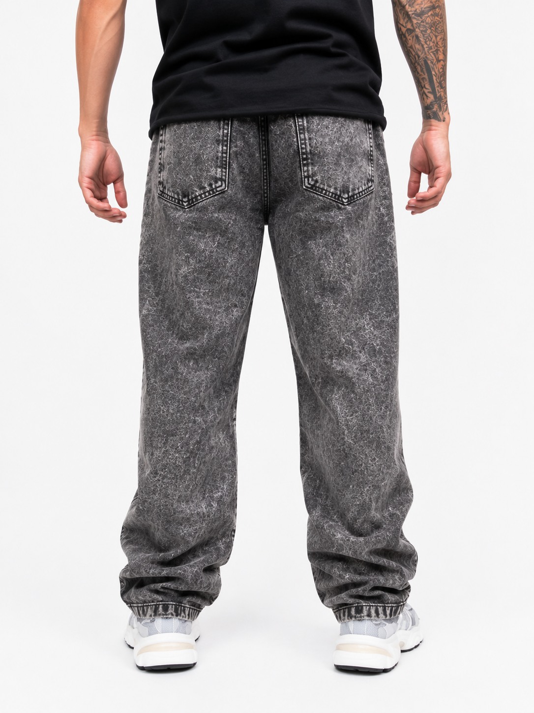 Jean Baggy Oversize Gris Medio