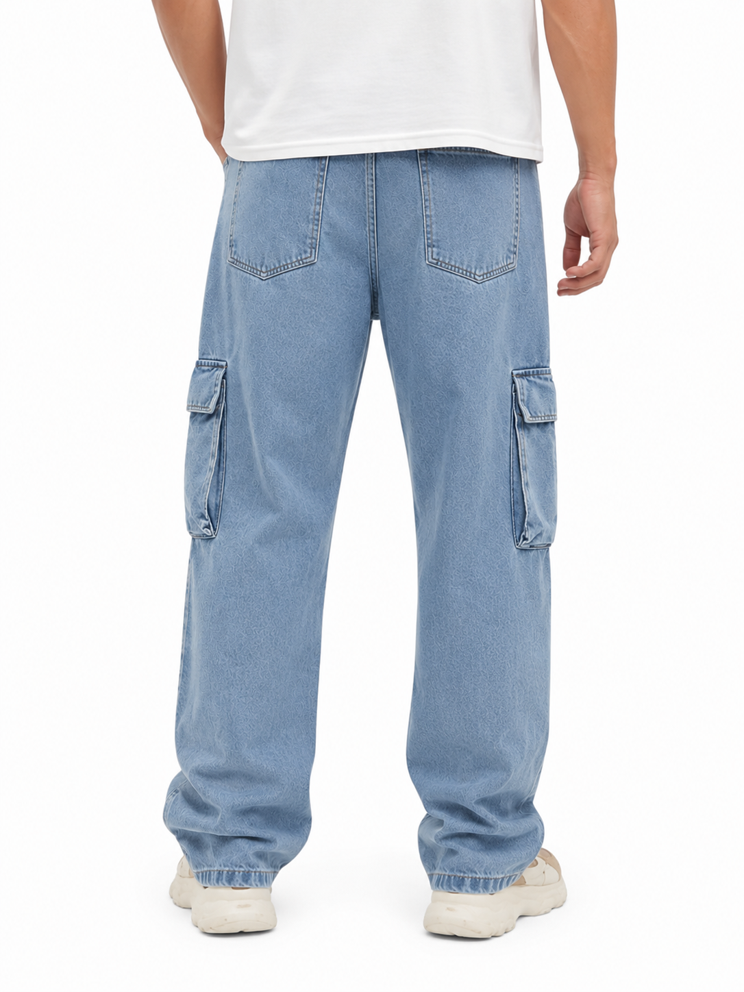 Jean Cargo Oversize Azul Medio