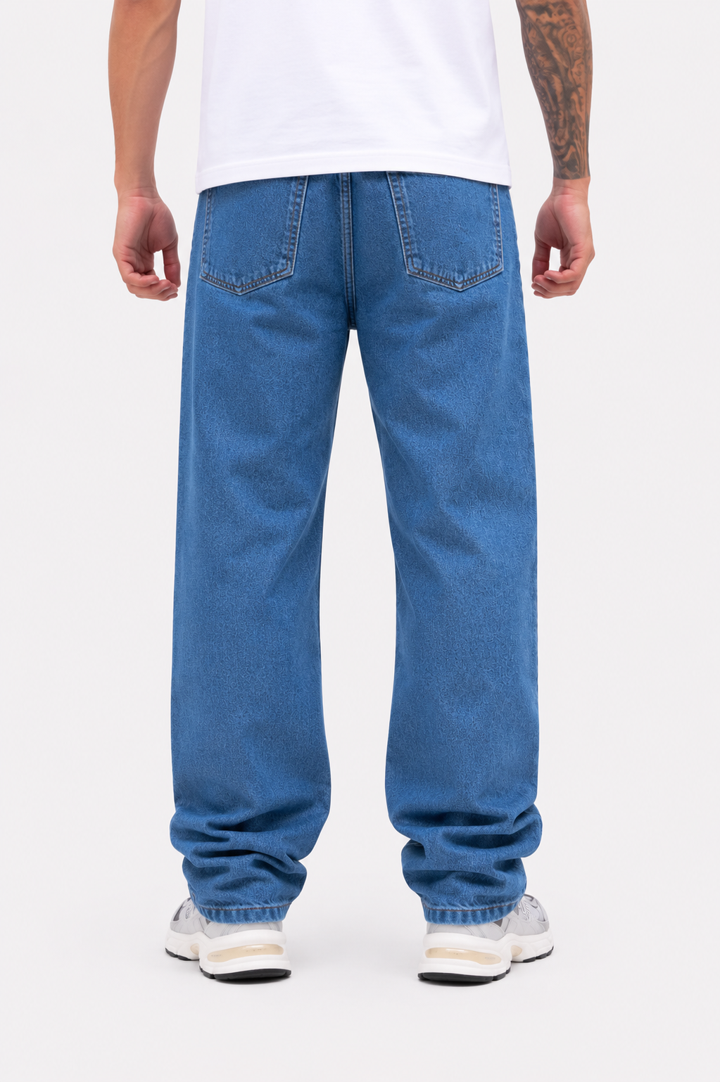 Jean Baggy Oversize Azul Medio