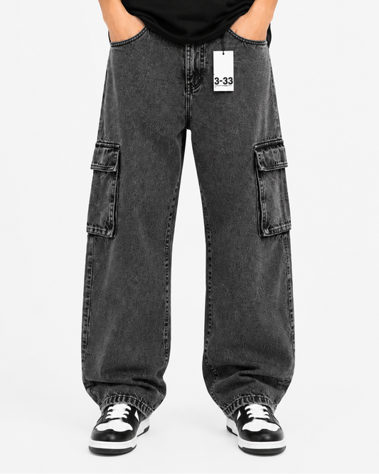 Jean Cargo Gris Oscuro