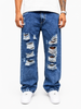 Jean Baggy Azul Stone Destroyed