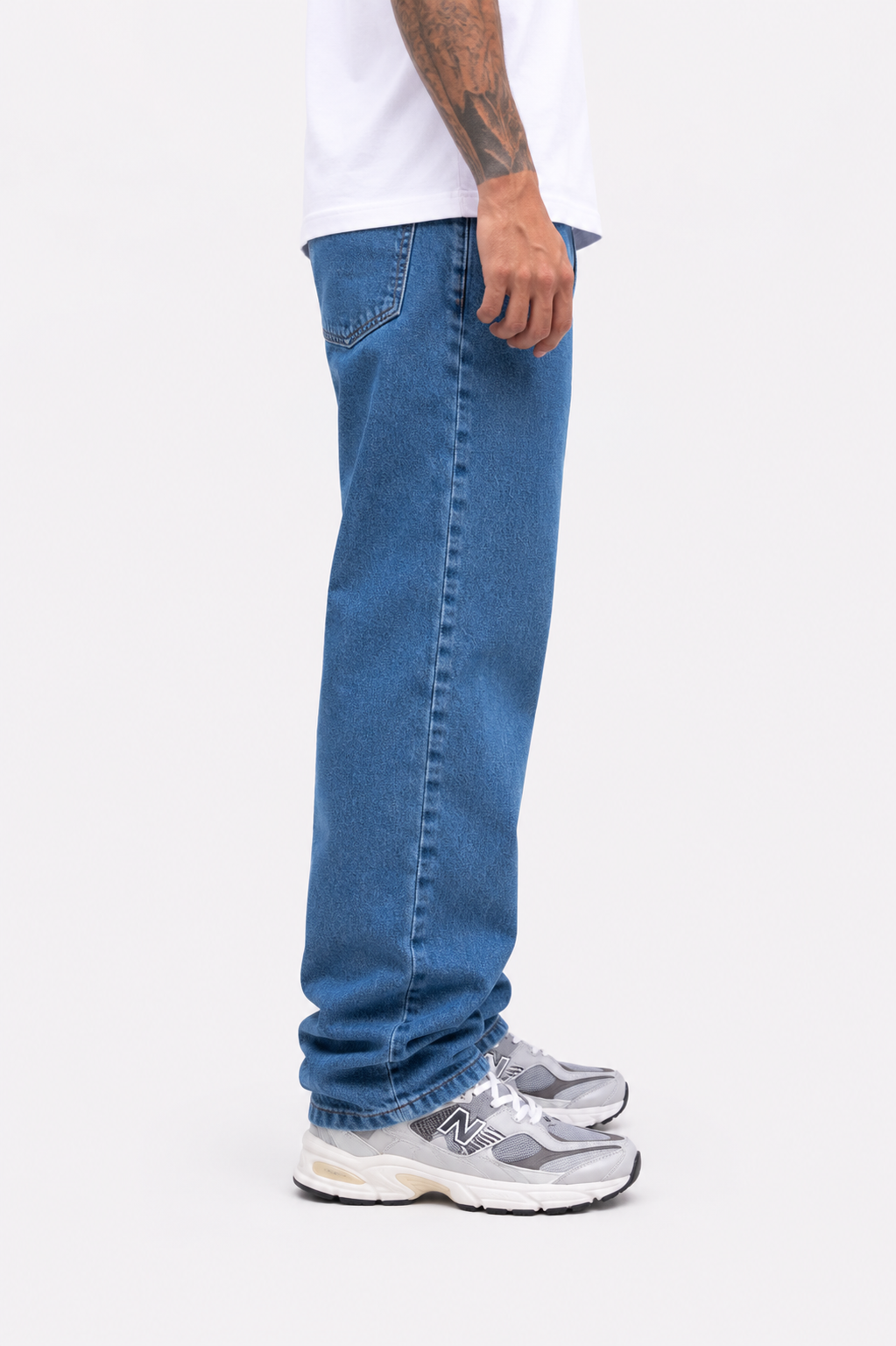 Jean Baggy Oversize Azul Medio