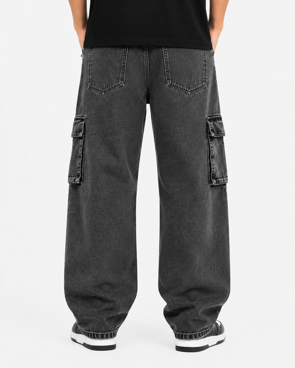 Jean Cargo Gris Oscuro