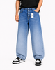 Jean Baggy Azul Medio con Botones Expuestos