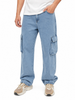 Jean Cargo Oversize Azul Medio