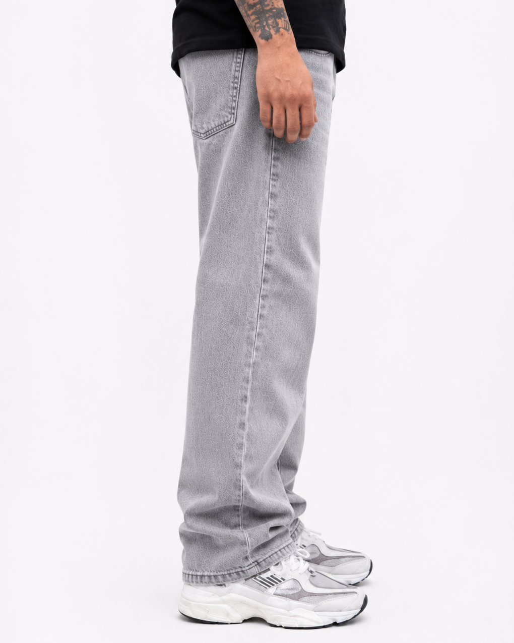 Jean Baggy Gris Perla