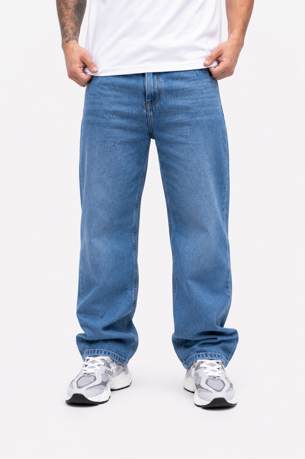 Jean Baggy Oversize Azul Medio