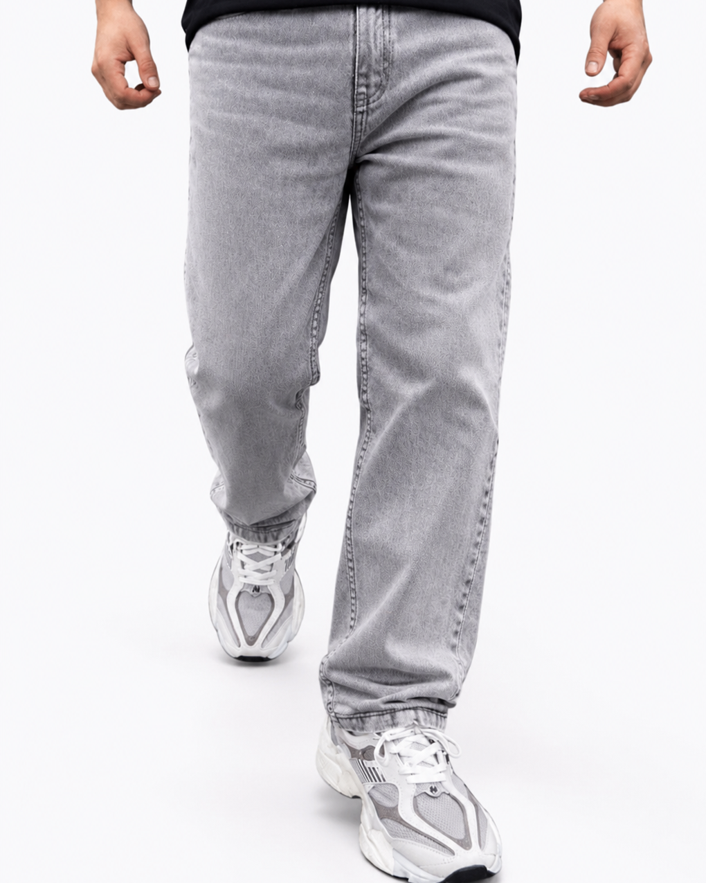 Jean Baggy Gris Perla